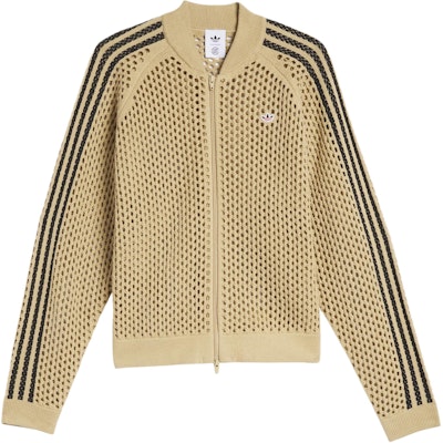 adidas Originals x CLOT Unisex Knitted Mesh Track Top Brown FW24 JF4270 Order adidas Originals x CLOT Unisex Knitted Mesh Track Top Brown FW24 JF4270