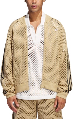 adidas Originals x CLOT Unisex Knitted Mesh Track Top Brown FW24 JF4270 Purchase adidas Originals x CLOT Unisex Knitted Mesh Track Top Brown FW24 JF4270