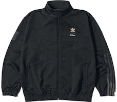 adidas Originals x Dime SS23 Black Striped Embroidered Logo Track Jacket Unisex. HZ7249 adidas Originals x Dime SS23 Black Striped Embroidered Logo Track Jacket Unisex. HZ7249