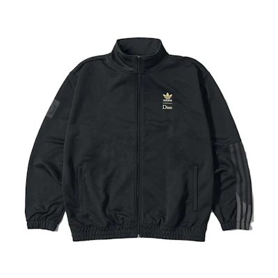 adidas Originals Dime SS23 Black Striped Embroidered Logo Track Jacket Unisex. HZ7249