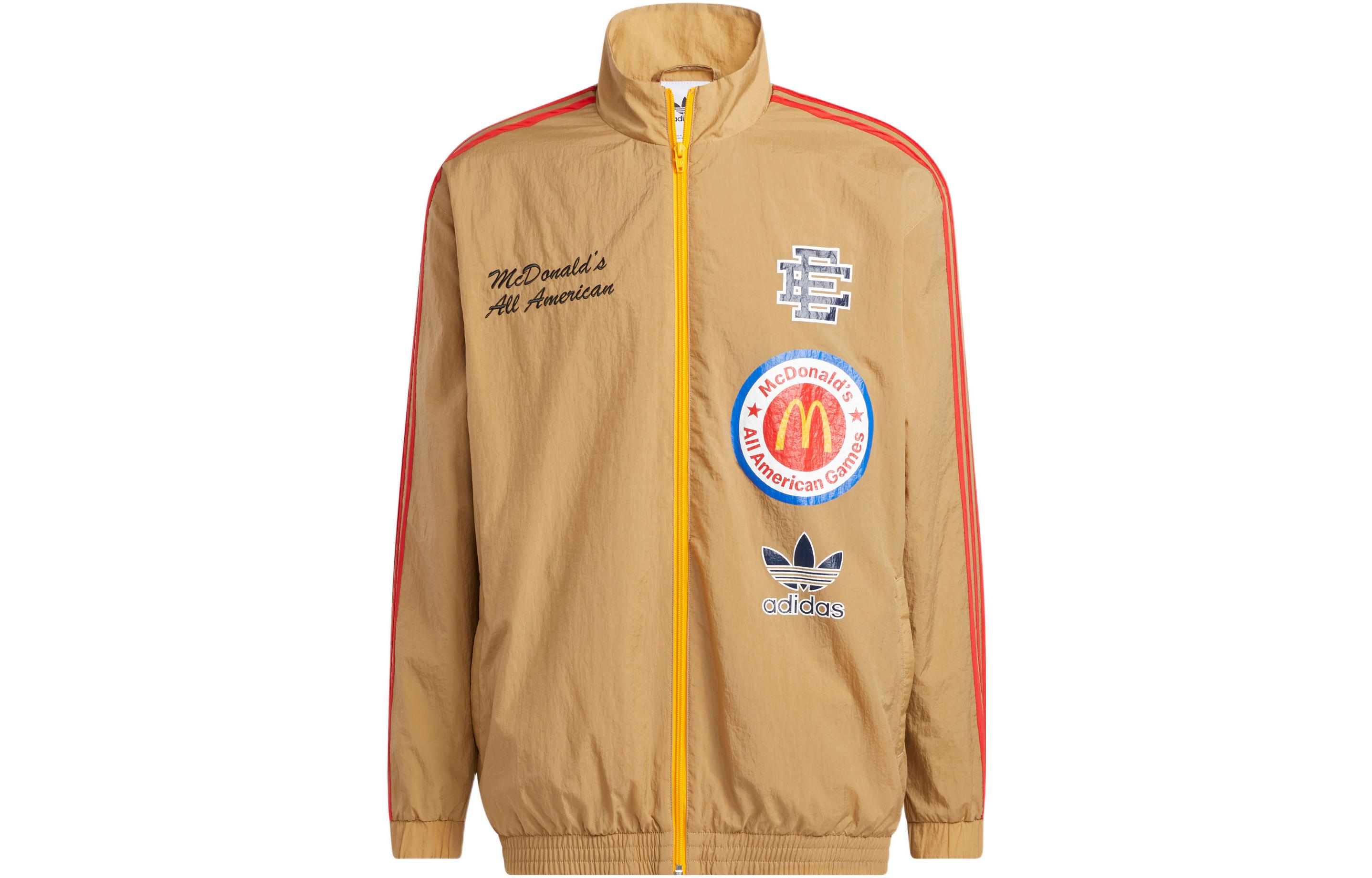 adidas Originals Eric Emanuel McDonald's Logo Retro Track Jacket Brown HI5589