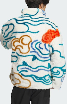 阿迪达斯Originals x 阮菲菲 CNY可翻转羊羔绒夹克 奶油色 男女同款. IX4243 Purchase 阿迪达斯Originals x 阮菲菲 CNY可翻转羊羔绒夹克 奶油色 男女同款. IX4243