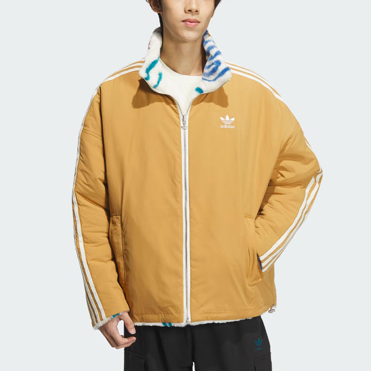 Details for 阿迪达斯Originals x 阮菲菲 CNY可翻转羊羔绒夹克 奶油色 男女同款. IX4243