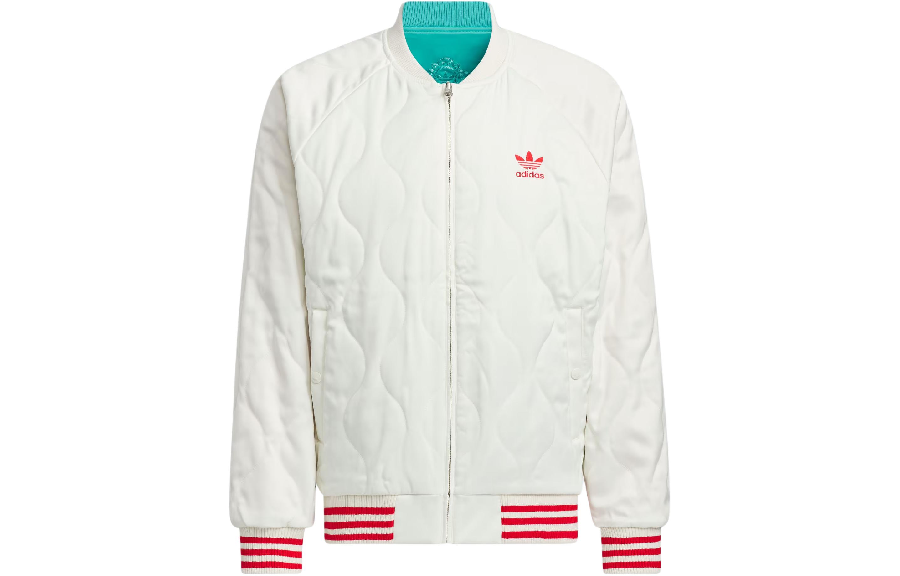 Lookbook 阿迪达斯Originals x 阮菲菲 2023秋冬双面绣花缎面飞行夹克 男女款 IX4242