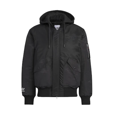adidas Originals FEIFEI RUAN FW23 Unisex Printed Zip Hoodie Jacket - Black IX4232