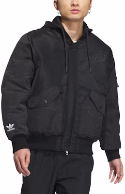 adidas Originals x FEIFEI RUAN FW23 男女印花拉鍊帽夾克外套 - 黑色 IX4232 Lookbook adidas Originals x FEIFEI RUAN FW23 男女印花拉鍊帽夾克外套 - 黑色 IX4232