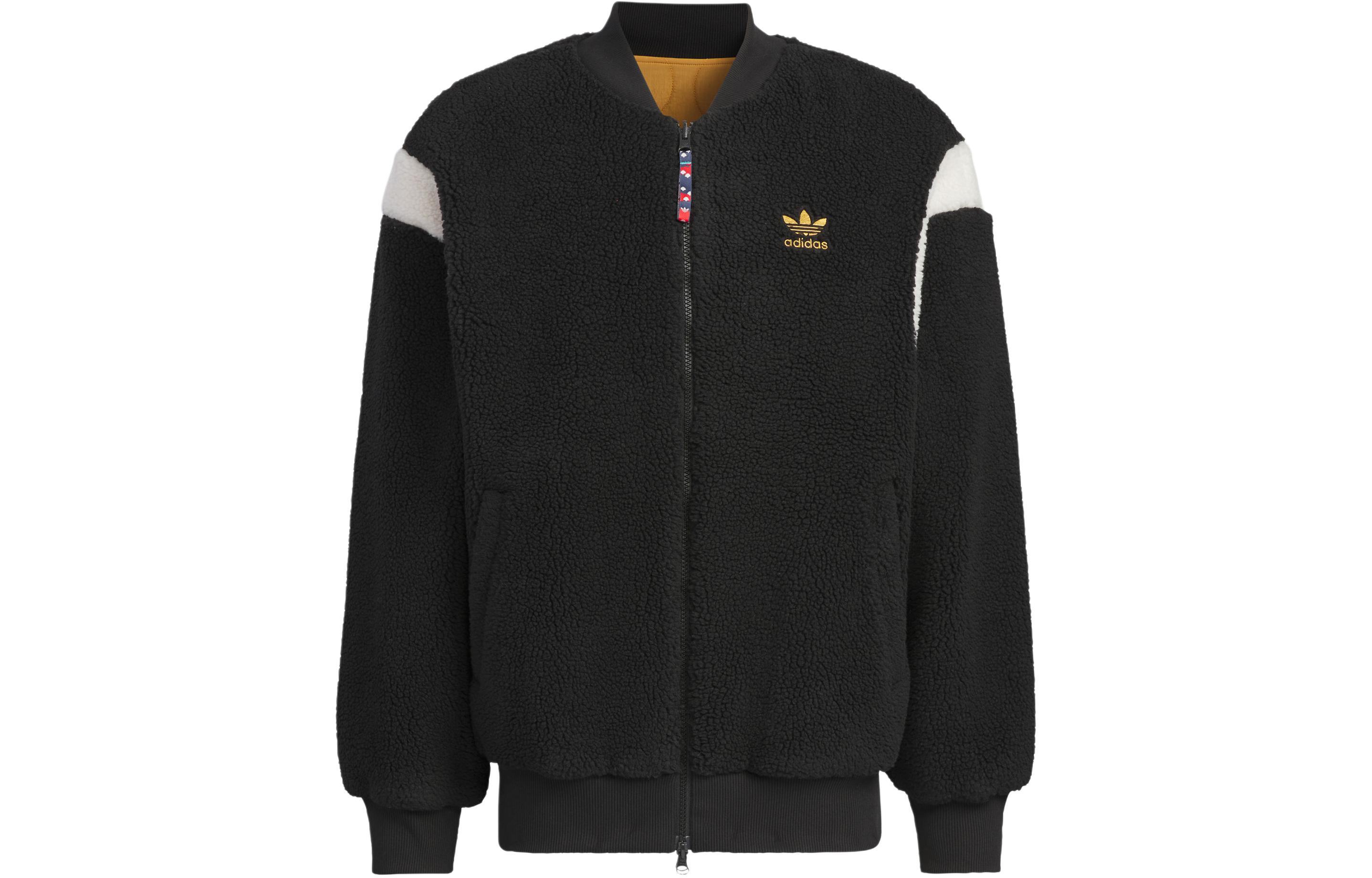adidas Originals x Feifei Ruan Reversible Sherpa Jacket Unisex Black IX4215