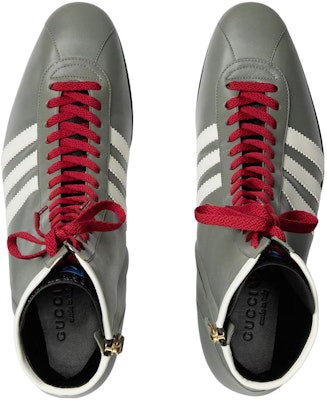 Gucci adidas Originals x Leather Fashion Sneaker Boots 'Grey' 714871-AABAA-1545 Shop Gucci adidas Originals x Leather Fashion Sneaker Boots 'Grey' 714871-AABAA-1545