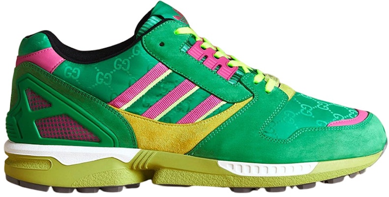 Adidas Originals x Gucci ZX 8000 Sneakers 'Green Yellow Pink 