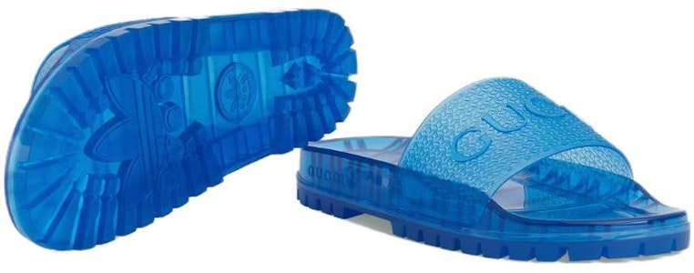 구찌 아디다스 러버 슬라이드 '블루' 721229-JAACP-8759 Sizing 구찌 아디다스 러버 슬라이드 '블루' 721229-JAACP-8759