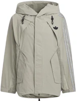 adidas Originals x HAMCUS Collaborative Unisex Hoodie Jacket in Pebble Silver Grey. HY4195 adidas Originals x HAMCUS Collaborative Unisex Hoodie Jacket in Pebble Silver Grey. HY4195