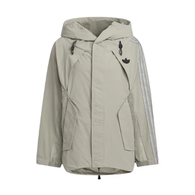 adidas Originals HAMCUS Collaborative Unisex Hoodie Jacket in Pebble Silver Grey. HY4195