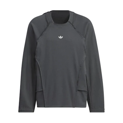 adidas Originals HAMCUS FW23 Black Crewneck Sweatshirt Unisex Small Logo Design IS0647