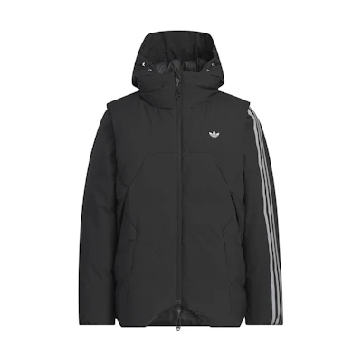 adidas Originals HAMCUS FW23 Black Hooded Zip-Up Down Jacket Unisex. IY5049