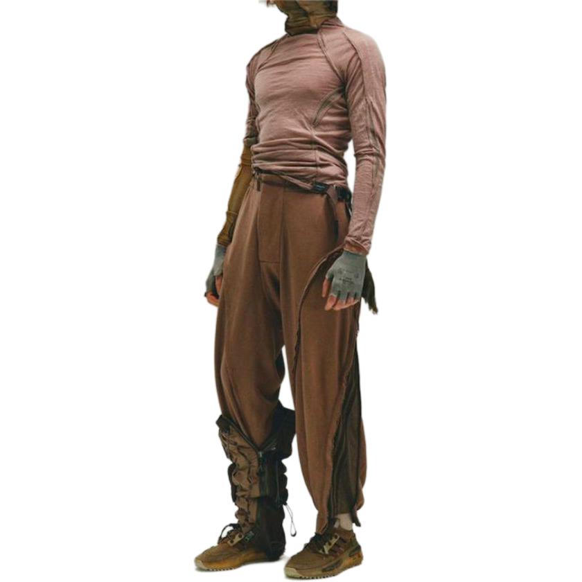 Sizing 阿迪达斯原创联名HAMCUS秋冬23棕色针织慢跑裤男女同款 IX4339