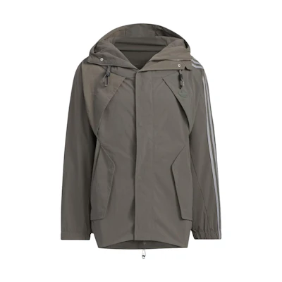 adidas Originals HAMCUS FW23 Dark Army Green 3-Stripes Hooded Jacket Unisex. IX7081