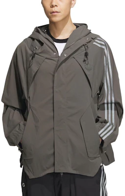 adidas Originals x HAMCUS FW23 深軍綠三條紋連帽外套 男女通用款 IX7081 Details for adidas Originals x HAMCUS FW23 深軍綠三條紋連帽外套 男女通用款 IX7081