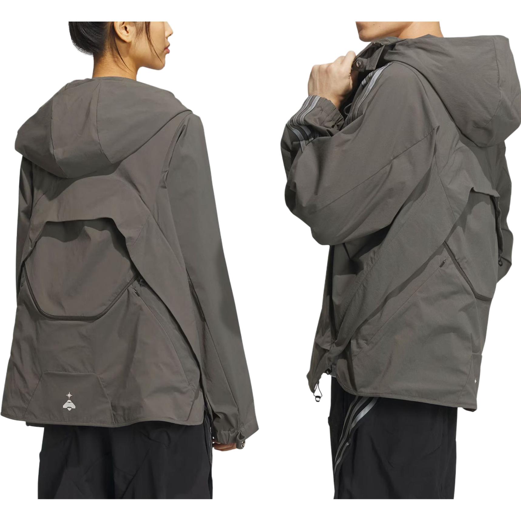 adidas Originals HAMCUS FW23 Dark Army Green 3-Stripes Hooded Jacket Unisex. IX7081 圖 10