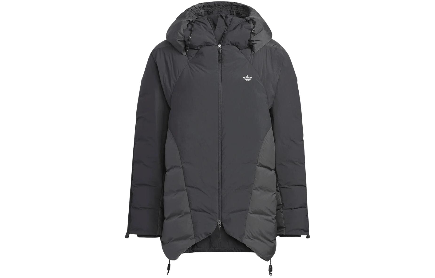 adidas Originals x HAMCUS FW23 Quilted Hooded Puffer Jacket Unisex Black IX4343