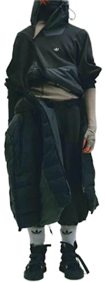 アディダス オリジナルス x HAMCUS FW23 男女兼用キルティングフードパファージャケット ブラック IX4343 Lookbook アディダス オリジナルス x HAMCUS FW23 男女兼用キルティングフードパファージャケット ブラック IX4343