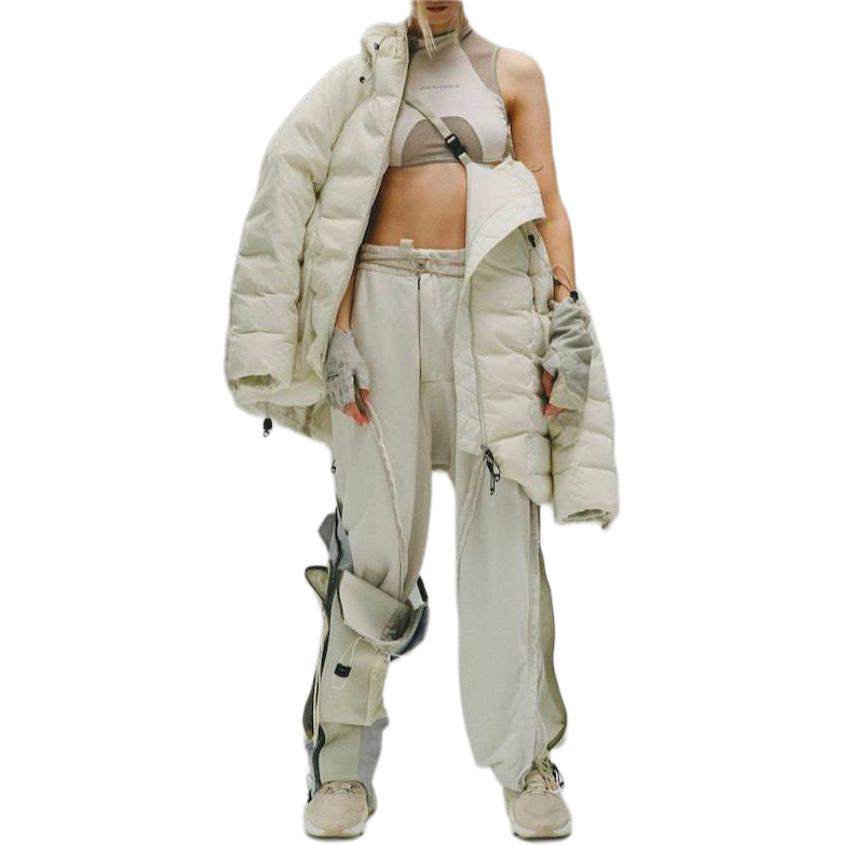 Sizing adidas Originals x HAMCUS FW23 白色連帽羽絨外套 男女款 帶LOGO設計 IU4837