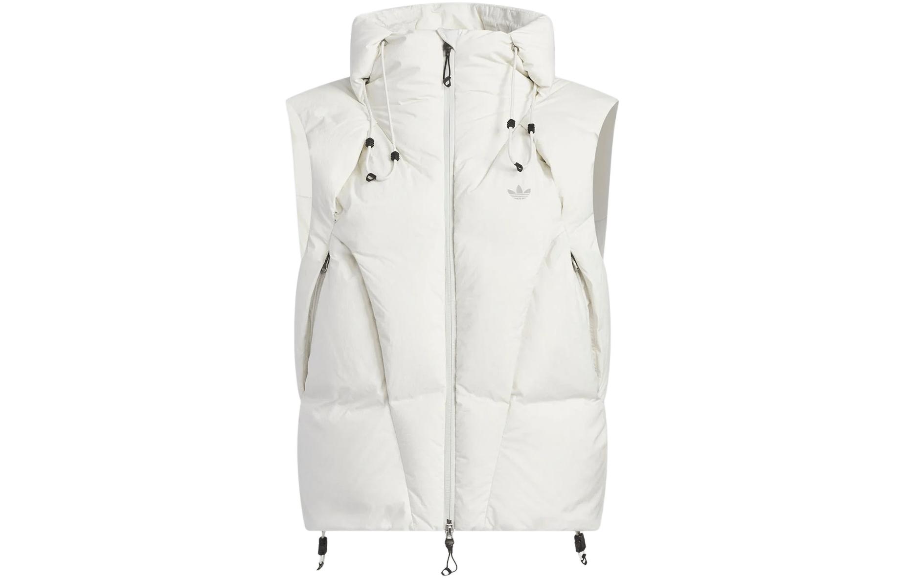 adidas Originals x HAMCUS Quilted Logo Zip Puffer Vest White Unisex IU4839