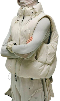 adidas Originals x HAMCUS Jaket Puff Zip Berlogo Quilted Putih Uniseks IU4839 3