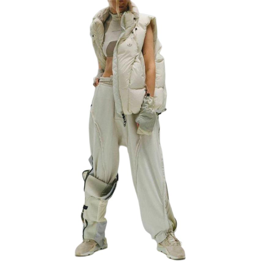 Purchase アディダス オリジナルス x HAMCUS キルティング ロゴ ジップ パファーベスト ホワイト 男女兼用 IU4839