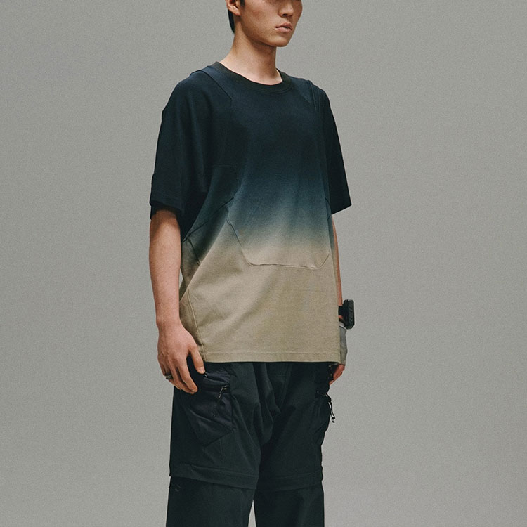 Shop adidas Originals x HAMCUS SS23 梯度漸層男女圓領T恤 - 碳黑色 HY4192