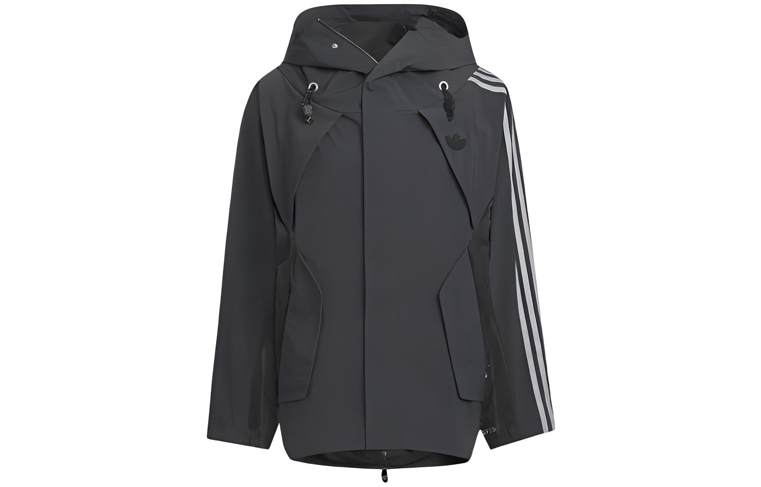 adidas Originals x HAMCUS Unisex Hooded Jacket Carbon Black Collaboration. HY4194