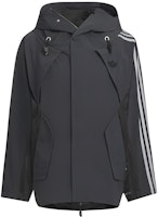 adidas Originals x HAMCUS Unisex Hooded Jacket Carbon Black Collaboration. HY4194 adidas Originals x HAMCUS Unisex Hooded Jacket Carbon Black Collaboration. HY4194