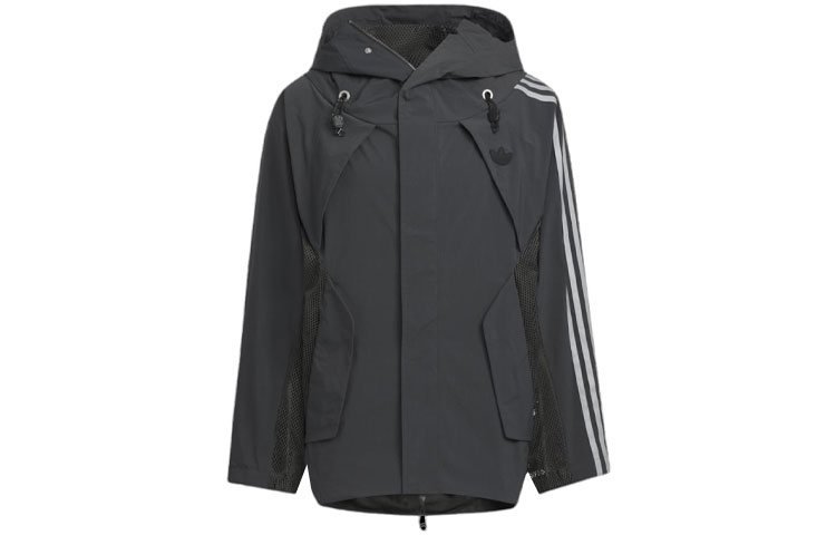 Order adidas Originals x HAMCUS 男/女連帽外套黑碳色聯名款 HY4194