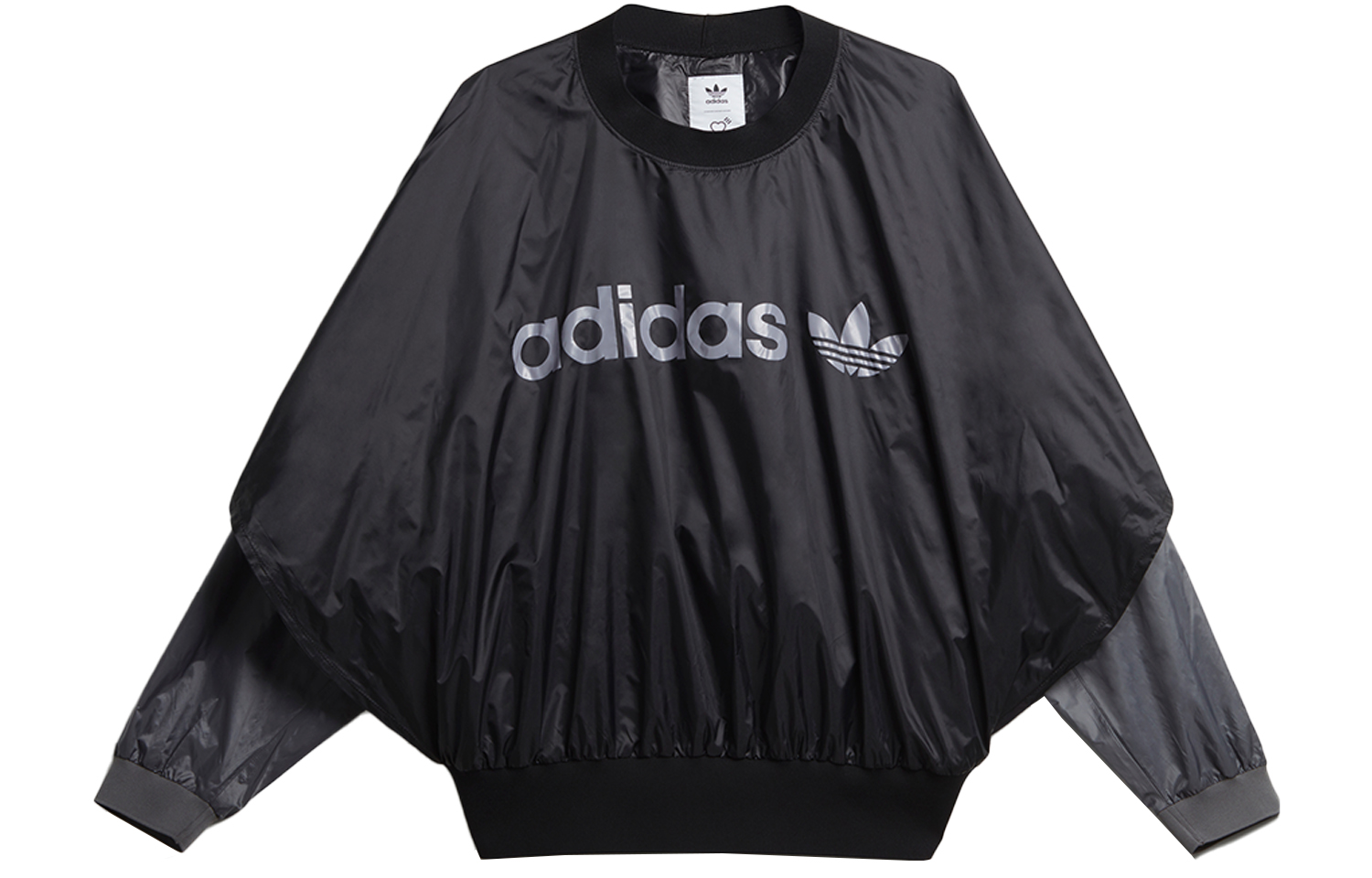 adidas Originals Human Made Heart Logo Boxy Crewneck Sweatshirt Black Men’s GM4278