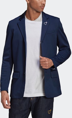 アディダス オリジナルス × HUMAN MADE ネイビー ハート 刺繍 ブレザー GR3715 Lookbook アディダス オリジナルス × HUMAN MADE ネイビー ハート 刺繍 ブレザー GR3715