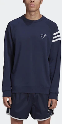 adidas Originals x HUMAN MADE Baju Navy Berjalur Kelabu Kolaborasi. GM4268 Shop adidas Originals x HUMAN MADE Baju Navy Berjalur Kelabu Kolaborasi. GM4268