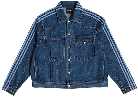 adidas Originals x Ivy Park Collab Triple Stripe Denim Jacket Unisex Blue HG6544 Buy adidas Originals x Ivy Park Collab Triple Stripe Denim Jacket Unisex Blue HG6544