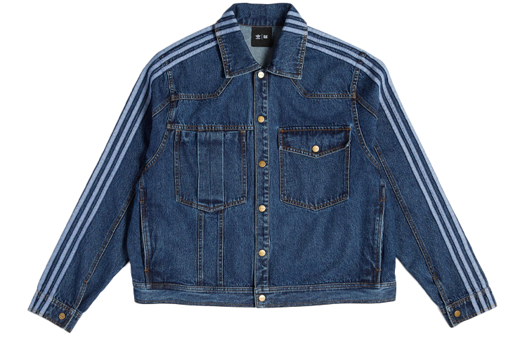 Order adidas Originals x Ivy Park Collab Triple Stripe Denim Jacket Unisex Blue HG6544