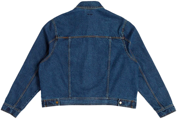 adidas Originals x Ivy Park Collab Triple Stripe Denim Jacket Unisex Blue HG6544 Lookbook adidas Originals x Ivy Park Collab Triple Stripe Denim Jacket Unisex Blue HG6544