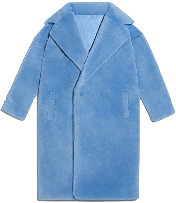 Adidas Originals x Ivy Park Faux Fur Blue Long Coat (Unisex) H18983 Order Adidas Originals x Ivy Park Faux Fur Blue Long Coat (Unisex) H18983