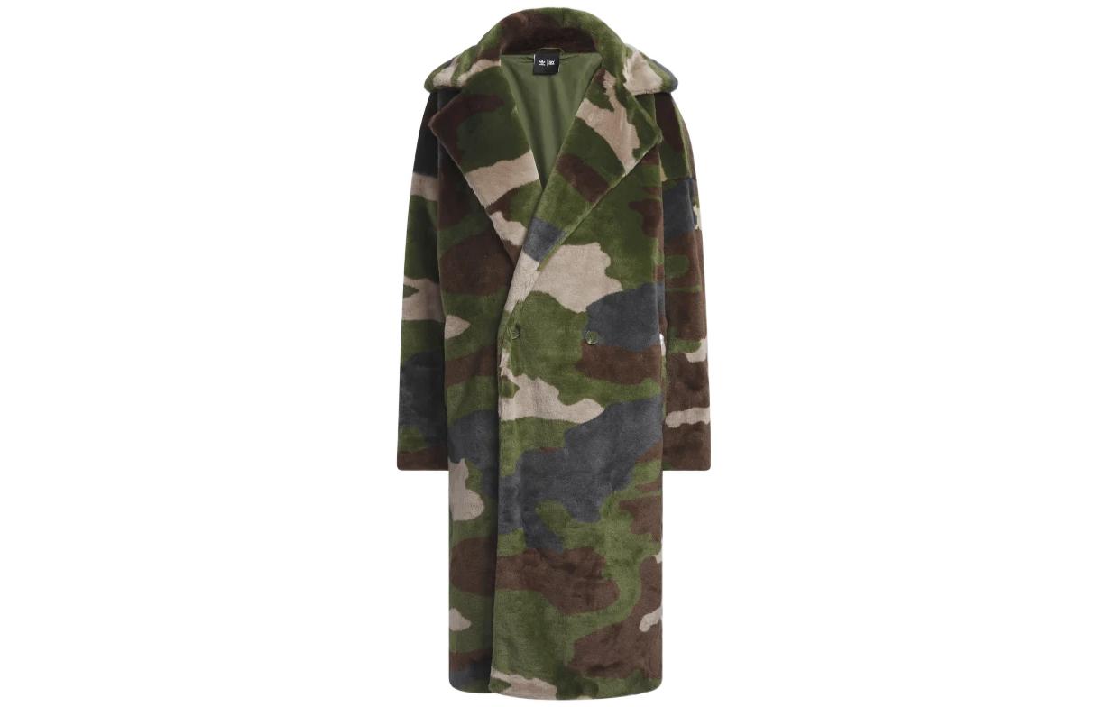 Order adidas Originals x IVY PARK 仿皮草迷彩長外套 SS23 中性軍綠色 IB2314