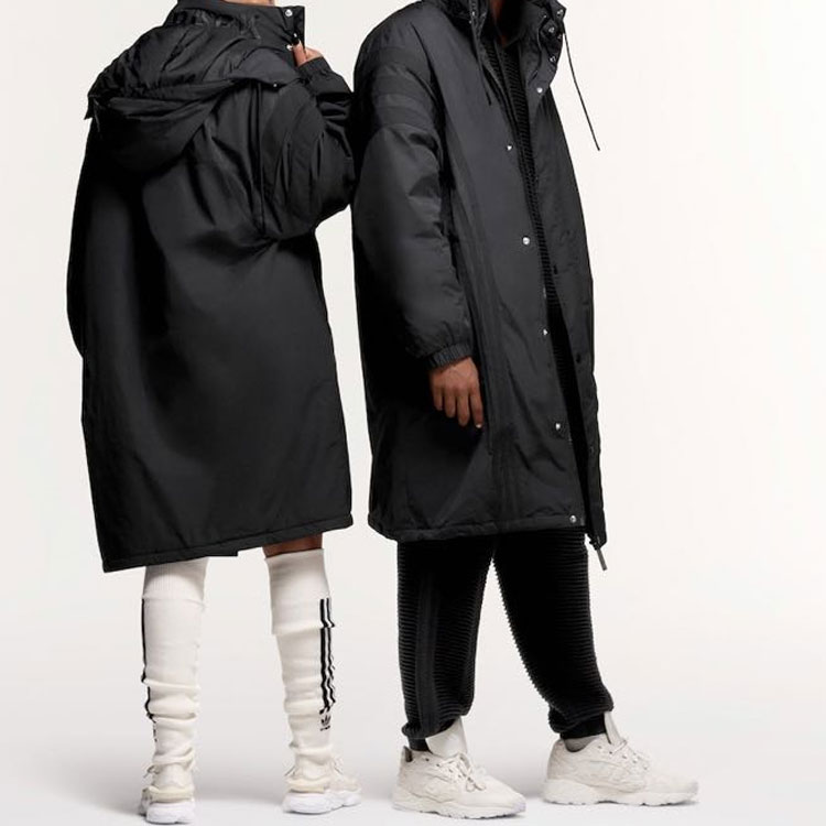 Purchase adidas Originals x IVY PARK FW23 Unisex Black Long-Sleeve Parka Jacket. IK9606