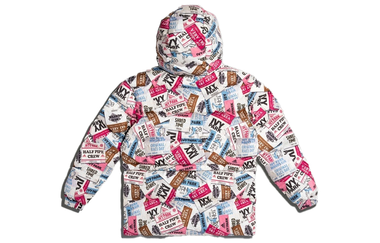 Adidas Originals Ivy Park Patterned Puffer Coat Multicolor Unisex H18992 圖 3