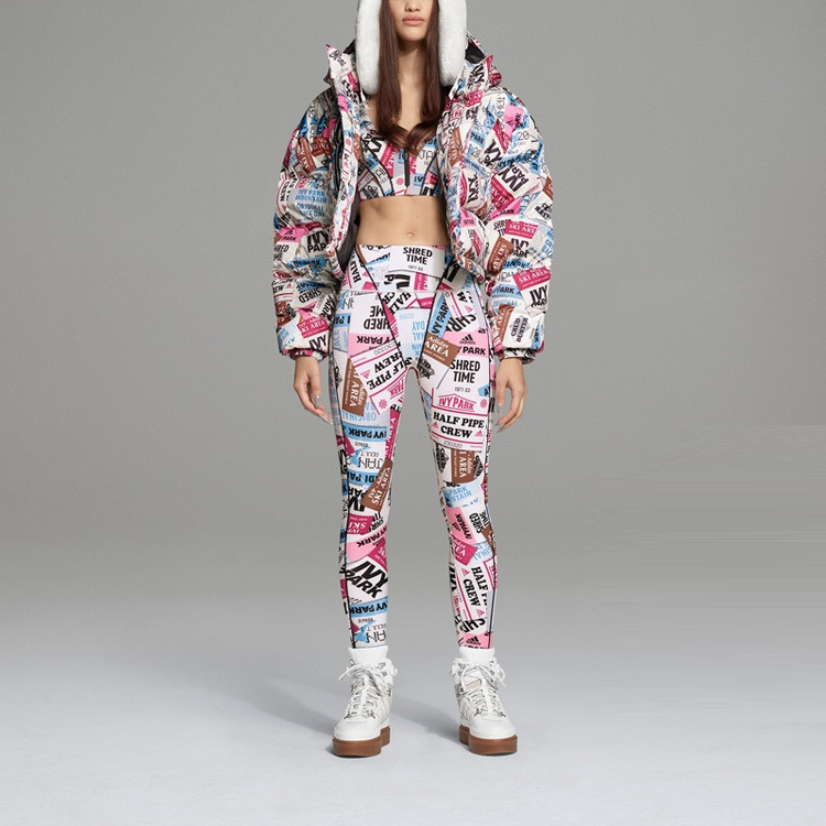 Adidas Originals Ivy Park Patterned Puffer Coat Multicolor Unisex H18992 圖 4