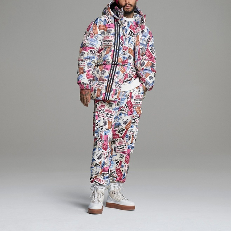 Adidas Originals Ivy Park Patterned Puffer Coat Multicolor Unisex H18992 圖 7