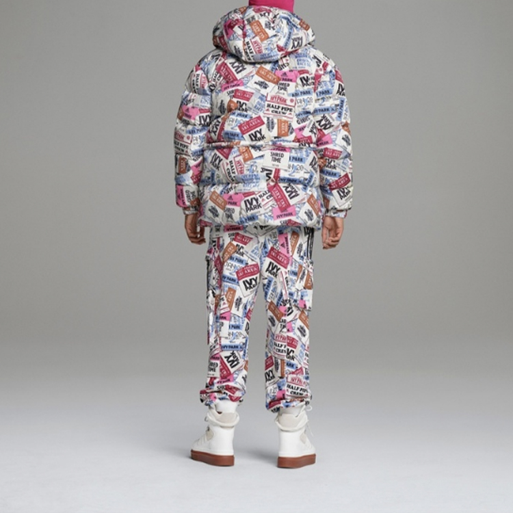 Adidas Originals Ivy Park Patterned Puffer Coat Multicolor Unisex H18992 圖 8