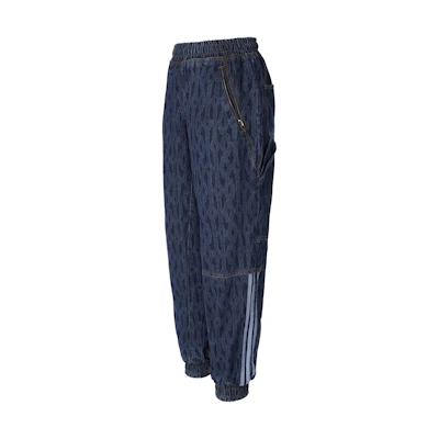 adidas Originals IVY PARK Printed Loose Fit Denim Track Pants Blue Pants H61699