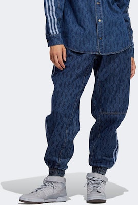 adidas Originals x IVY PARK Printed Loose Fit Denim Track Pants Blue Pants H61699 Purchase adidas Originals x IVY PARK Printed Loose Fit Denim Track Pants Blue Pants H61699