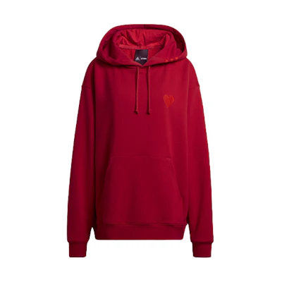 adidas Originals IVY PARK Red Pullover Hoodie Unisex Casual Sportswear HI1956