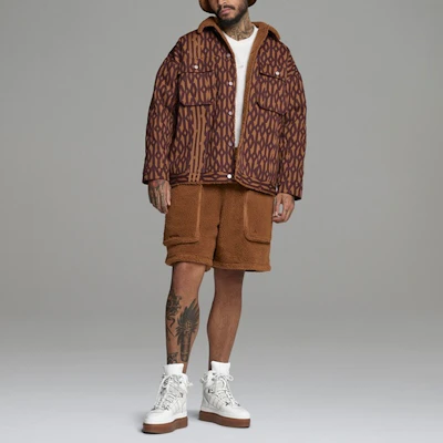 阿迪达斯Originals x Ivy Park复古印花夹克红棕色男女款 HB8438 Shop 阿迪达斯Originals x Ivy Park复古印花夹克红棕色男女款 HB8438