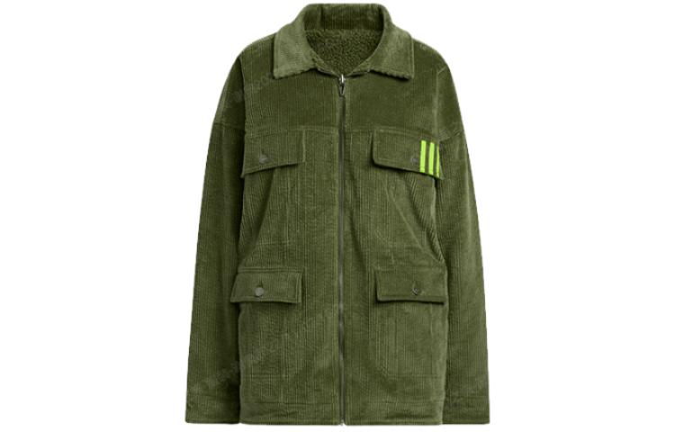 adidas Originals IVY PARK Reversible Corduroy Multi-Pocket Jacket Green Unisex HG2384
